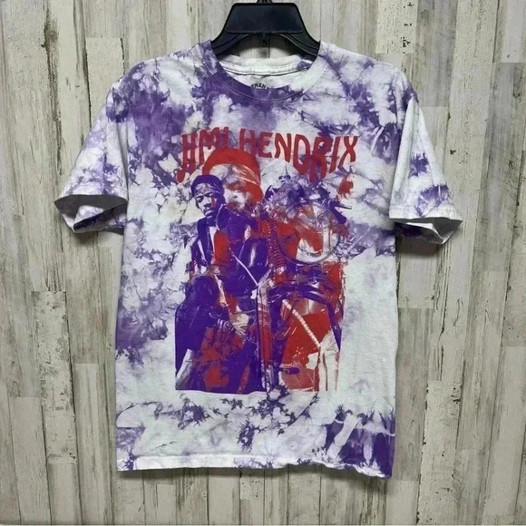 Jimi Hendrix Electric Lady Purple Haze Tie Dye Men's Medium T-Shirt - Picture 1 of 4